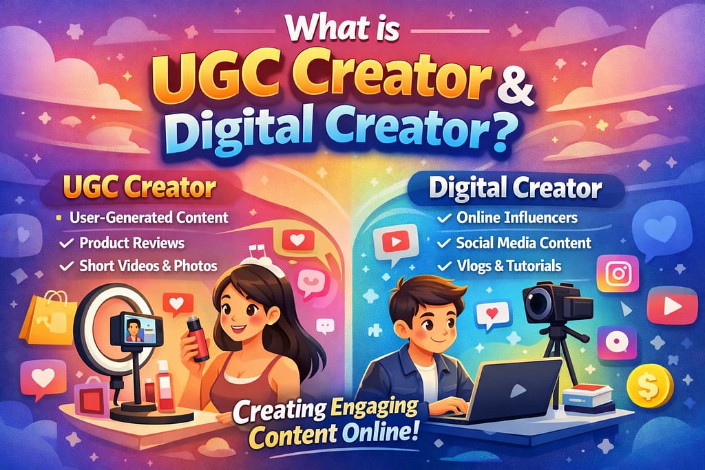 What is UGC Creator & Digital Creator? Earn Money Creating Content